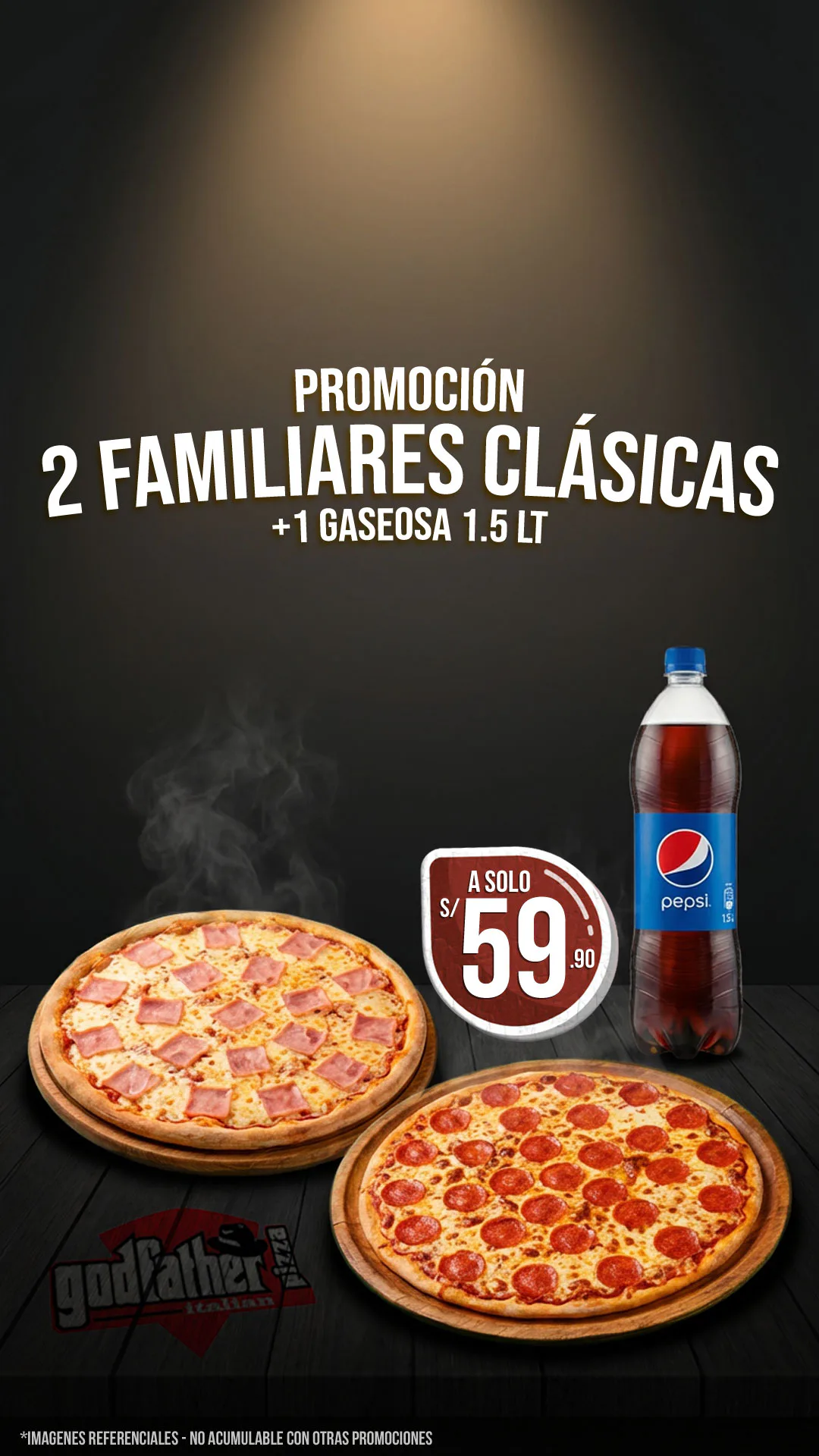 2 Clásicas familiares con gaseosa