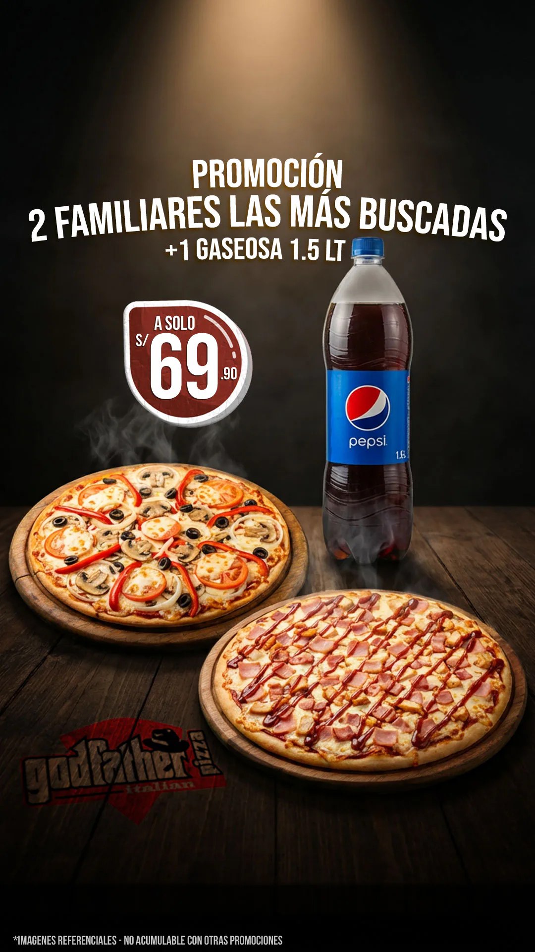 2 Más Buscadas familiares con gaseosa
